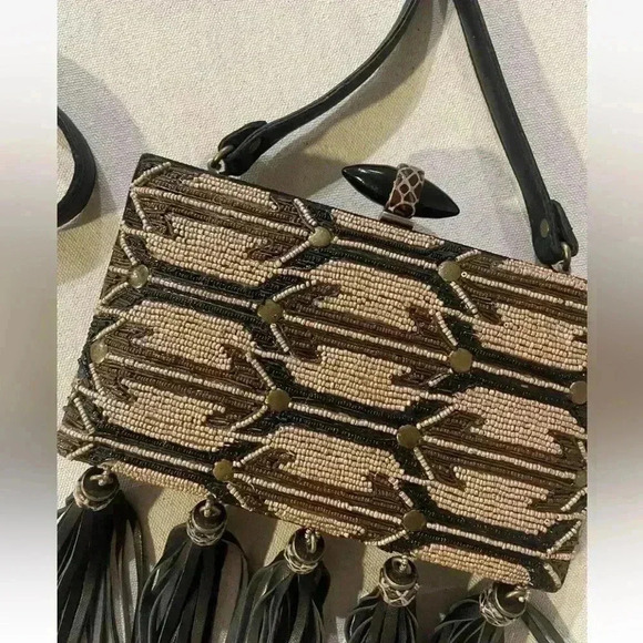 Mary Frances Beaded Crossbody Handbag OS EUC - Picture 3 of 11